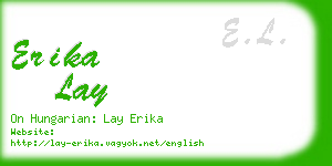 erika lay business card